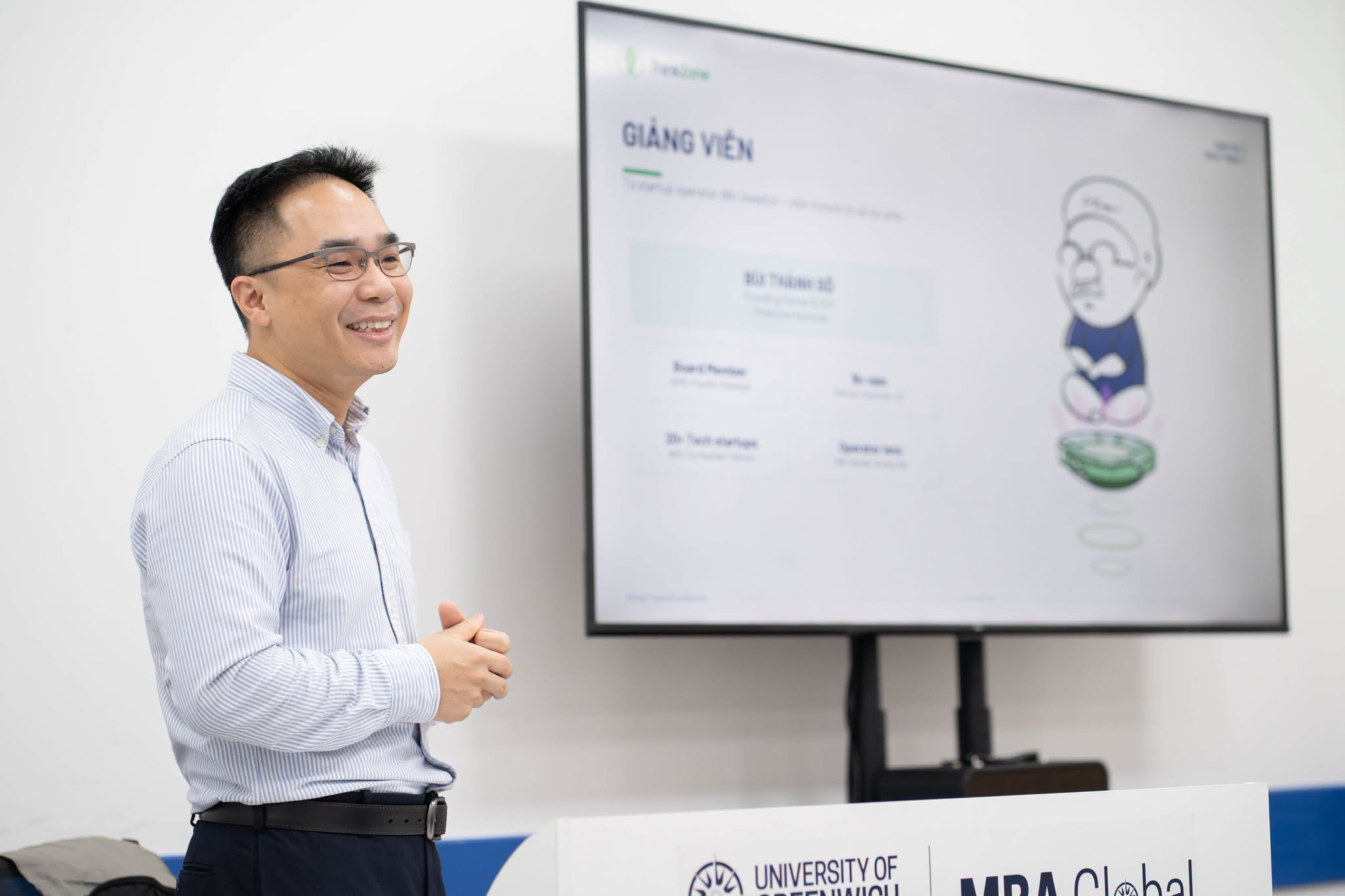 ThinkZone CEO lectures at Greenwich MBA Global with the topic "Navigating the Fintech Era: Investment, Innovation & Future Trends"